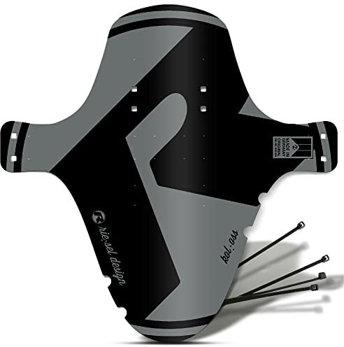 Riesel Design 1x Mudguard - kol:OSS - XL MTB Schutzblech inkl. Kabelbinder/Stylischer MTB Schmutzfänger/Mountainbike Schutzblech als Spritzschutz für alle Radgrößen