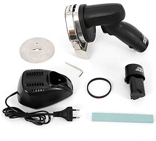 YISSALE Dönermesser Elektrisch, 80W Gyrosmesser Kebabmesser Dönerschneider Elektrisches Profi Schneidemesser für Döner Cutter Dicke 0-8 mm,Wiederaufladbar und Kabellos