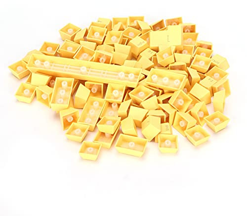 CCYLEZ Keycaps PBT 108 Tasten, ergonomisches Design, bunt, für mechanische Tastatur 61/64/87/104/108 (Gelb)