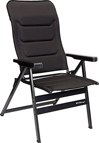 BERGER Novara XL Klappstuhl | Camping-Klappstuhl | Leichtgewichtiger Gartenstuhl | Bequemer Stuhl aus Aluminium | Angeln, Terrasse, Balkon, Strand | Klappstühle