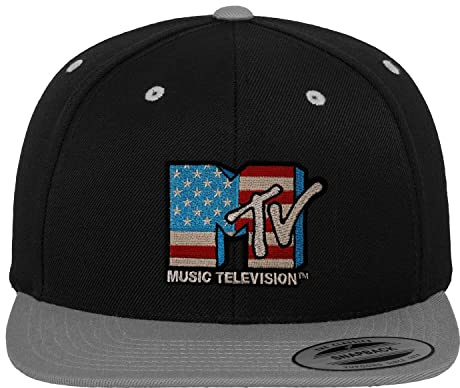 MTV Offizielles Lizenzprodukt American Flag Premium Snapback Cap