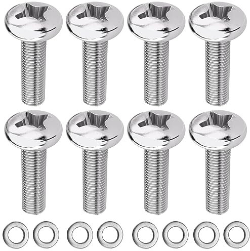Lot de 8 vis M4 M4 x 12 mm pour support TV ou moniteur 76,2 cm ou petite vis VESA à tête cruciforme