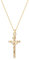 Jenosy Kette Damen Gold Jesus Kreuz Kette Gold Personalisierte Kette mit Kreuz Zarte Halskette mit Kreuz Anhänger Damen Hypoallergene 18K Vergoldete Kette Modeschmuck für Frauen und Mädchen