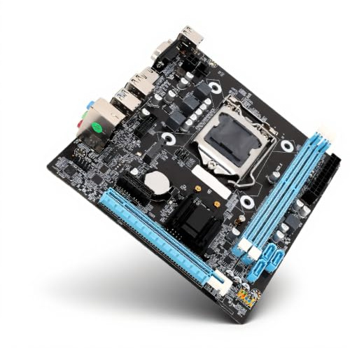 Placa base H81 MATX, para Intel LGA 1150, compatible con Core I3 i5 i7, para Xeon E3 V3, para procesadores Celeron G, DDR3 de doble canal (1600 MHz), 1 x PCIe X16, NVMe NGFF, SATA 6 GB s