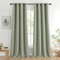 MIULEE Vorhang Salbei Grün mit Ösen, Schöner Salbeigrün Verdunklungsvorhänge Gardinen Blickdicht 2er Set Curtains 140X245 cm, Gardinen Verdunkelung Wohnzimmer Modern Abdunkelnde Vorhänge Schlafzimmer