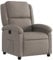 vidaXL Fauteuil Inclinable, Chaise de Relaxation avec Dossier et Repose-Pied, Siège Inclinable, Fauteuil TV de Salon, Moderne, Taupe Tissu