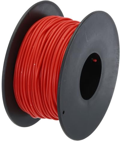 QUARKZMAN 28 Gauge Silikon Draht 28AWG Elektrischer Draht Litze Verzinntes Kupfer Hochtemperatur-Anschlussrolle 30m Rot für Auto-Modell Elektrogeräte