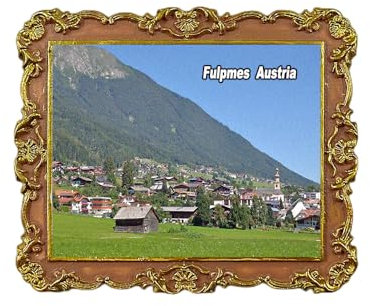 Fulpmes Tirol Österreich Kühlschrankmagnet 3D Reise Souvenir Kühlschrank Dekoration Magnetaufkleber Handwerk Kollektion