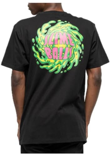 Santa cruz skateboard Santa Cruz T-Shirt Slime Balls Herren Original Schwarz 2024 Santa Cruz Original, Schwarz , XL