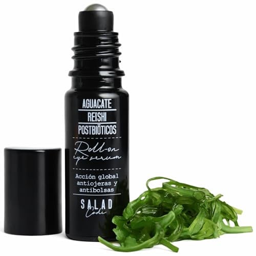 SALAD CODE Contorno de Ojos Roll-On 98,7% Natural Antiojeras 10 ml | Efecto frío inmediato para mirada cansada | Reduce bolsas y ojeras | Aguacate, reishi y probióticos, vegano