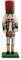 Ywmsfl Figurines de collection Casse-noisettes en bois peintes à la main - Figurine de soldat du roi - 16 cm - Marionnette de Noël