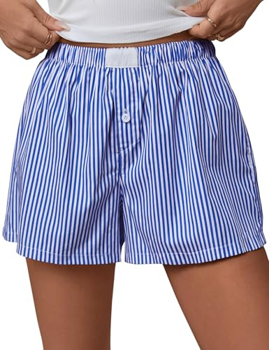 Rapbin Short 2025 Pantalon de Pyjama Court pour Femme été Coton Doux Pantalon de Pyjama pour Femme Short de Nuit Court