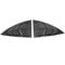 MEXWLOP Car Rear Window Louvers Shutters Blinds Cover Trim, for Tesla, for Model 3 Y 2020 2021 ABS Carbon Fiber Grain Shutters Blinds Cover Trim