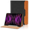 Coque Compatible avec iPad Air 11 Pouces M3 2025/ M2 2024, iPad Air 5/4 Gen (2022/2020) 10,9 Pouces Étui Cover en PU Tablette avec Poche et Porte-Stylo, Multi-Angle Flip Portefeuille Housse (Noir)