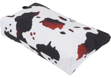 FRCOLOR Kulturbeutel Mit Kuhmuster Tragbare Kosmetiktasche Wasserabweisender Reise Organizer Für Damen Und Herren Stehende Waschtasche Für Toilettenartikel Kompakter Schminkbeutel Für Kurzreisen