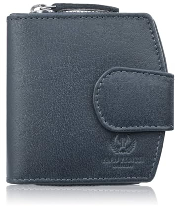 Damen Leder Geldbörse marine Karte RFID Paolo Peruzii AL-24-NV, navy pers, small