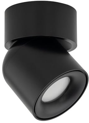 Licht-Erlebnisse Deckenstrahler Außen Metall Schwarz IP65 Terrasse Balkon B:9,4 cm GU10 verstellbar akzentuiert Garten Deckenleuchte schwenkbar PLAZAL