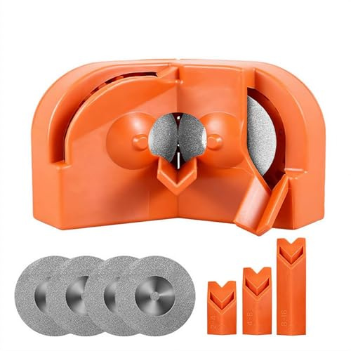 Drill Bit Sharpener, Portable Drill Bit Sharpener, Multipurpose Drill Bit Grinding Sharpener with Grinding Wheels for All Bits(5/64''- 5/8''),Afilador De Brocas,Knife Sharpener Tool