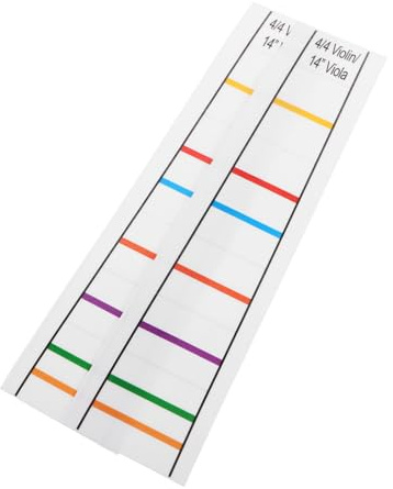 BESTonZON 2stücke Transparente Fingerpositionsaufkleber für Violine Griffbrett-lernhilfe Positionsmarkierungen für Anfänger Geeignet für -violinen zum Üben und Erlernen von Tonleitern