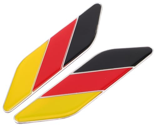VOSAREA Autocollant Voiture Drapeau Allemand Métal Badge Protection Rayures Cache Rayure Stickers pour Capot et Carrosserie