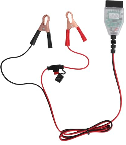 OBD2 OBD Memory Saver OBD2 Auto Batterie Wechsel Saver Speicher OBD II car Battery Leckstrom Prüfwerkzeug 12V mit Rot/Grün LED & Digital Display, OBD-II Diagnosewerkzeuge für Auto 1.35M