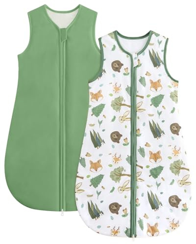 WYTbaby Baby Schlafsack Baumwolle Babyschlafsack für Neugeborene-36 Monate | 100% Baumwolle Warmer Ganzjahres Babyschlafsack