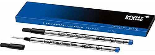 Montblanc Rollerball LeGrand Refills (F) Royal Blue 124502 – Refill Cartridge Exclusively for The Meisterstück LeGrand Rollerball Pen – 2 x Blue Pen Refills