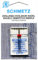 Schmetz Double Hemstitch (Wing) Sewing Machine Needle, Size: 100 - 2.5mm Gap (2.5/100)