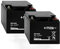 Akku kompatibel Elektromobil E Scooter Freerider Bornholm 24V 2x 12V 50Ah AGM