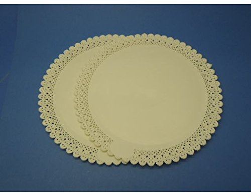 Vassoio Rotondo Trinati Diam 35 cm in plastica Per Torte Dessert Aperitivi