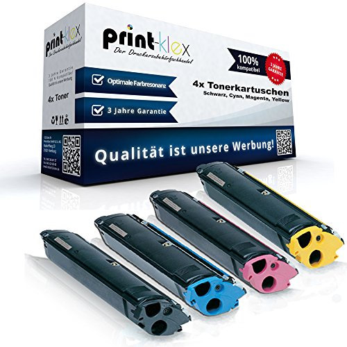 4X Print-Klex Tonerkartuschen kompatibel mit MB 5504 171-0517-005 171-0517-008 171-0517-007 171-0517-006 Black Cyan Magenta Yellow Sparset BK C M Y - Eco Pro Serie