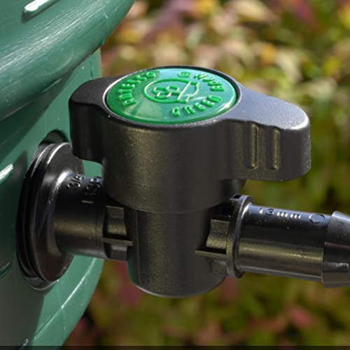 HydroSure Green Back Water Butt Valve - 13mm x 3/4 BSP Male