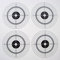 shoot-club 100 Zielscheiben 14x14cm mit 4 Spiegeln und 250 g/m² - ShoXx.® Set