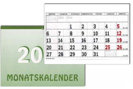 Monatsterminkalender A4 8,7 x 15,3 cm
