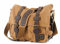 Eysee Schultertasche Herren Canvas-Umhängertasche Daypack für Alltag und Sport 35cm (L) X 30cm(H) X 10cm(W) (Hell Braun)