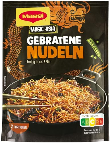 MAGGI Magic Asia Gebratene Nudeln, leckeres Fertiggericht, Instant-Nudeln, asiatisch gewürzt, 1er Pack (1 x 121g)
