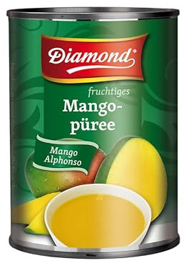DIAMOND Mangopüree, feines Püree aus der Mango Alphonso, Obstkonserve in der Dose - 1 x 850 g