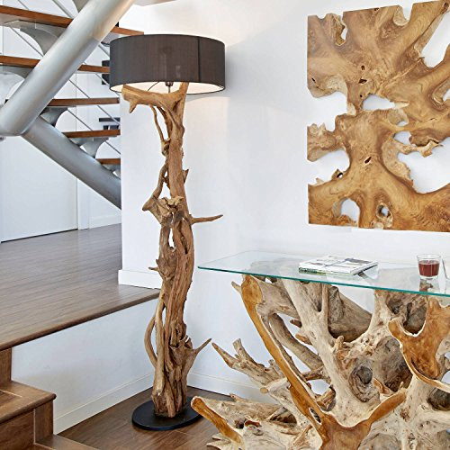 Bluma Lampadaire en teck Hauteur 180 cm