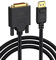 CableCreation 6 Piedi DisplayPort a DVI Cavo, Placcato Oro DP Standard a DVI Cavo Maschio con costruito in IC Chipset, 1.83M / Nero