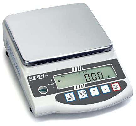 KERN Präzisionswaage (Laborwaage, Feinwaage, Digitale Waage, Wägebereich max. 6200g / 0,01g) EW 6200-2NM