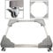 SPARES2GO Universal Appliance Wheels Adjustable Fridge Freezer Washing Machine Stand Trolley (100KG Load)