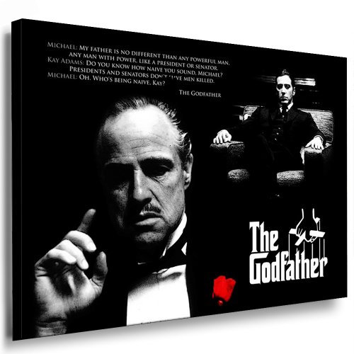 Boikal / Leinwand Bild The Godfather - Film - der Pate Leinwanddruck, Kunstdruck fm36 Wandbild 100 x 70 cm