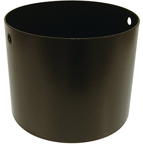 Adaptateur émaillé 7/10e soudé en continue femelle - femelle, diamètre 150 mm , noir mat (RAL 9019) Réf. A 150F 150F ENM