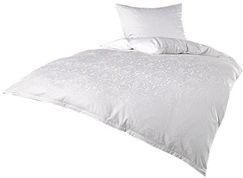 Bettwaesche-mit-Stil Mako Satin Damast Bettwäsche Ornament - viele Größen (135 cm x 200 + 80 cm x 80 cm)