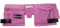 Toolzone-Werkzeuggürtel mit 11 Taschen (auch für Hammer und Klebeband), Leder, Pink