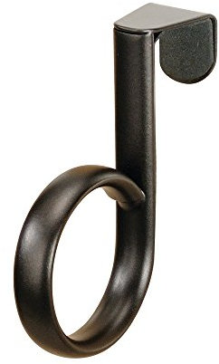 iDesign Axis Over Cabinet Single Loop Kitchen Dish Towel holder, Bronze