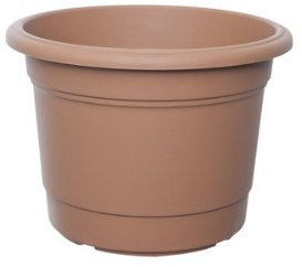 Whitefurze G01R25 25cm Milano Round Planter - Terracotta