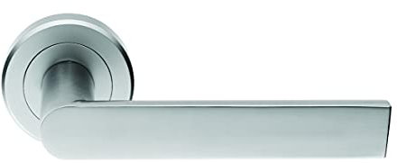 Carlisle Brass Serozzetta Edge Door Handle, Satin Chrome