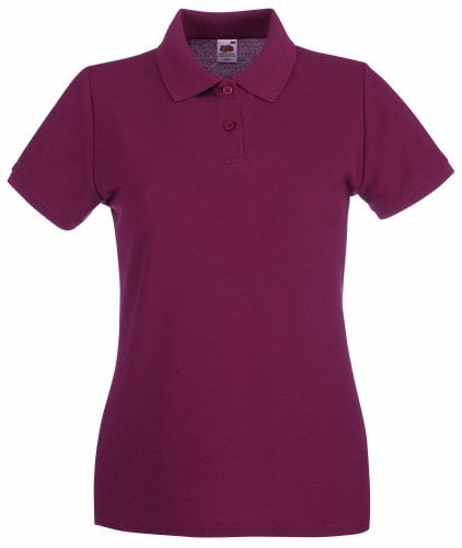 Fruit of the Loom Premium Polo Lady-Fit - Farbe: Burgundy - Größe: M