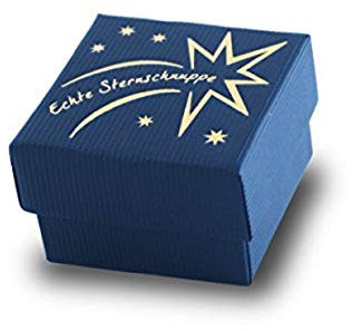 4youDesign Sternschnuppe echt mit Wunschtext Zertifikat - Geschenk zur Geburt, Konfirmation oder Valentinstag für Männer, Frauen und Kinder – Glücksbringer mit einem Gewicht von ca. 1-4g